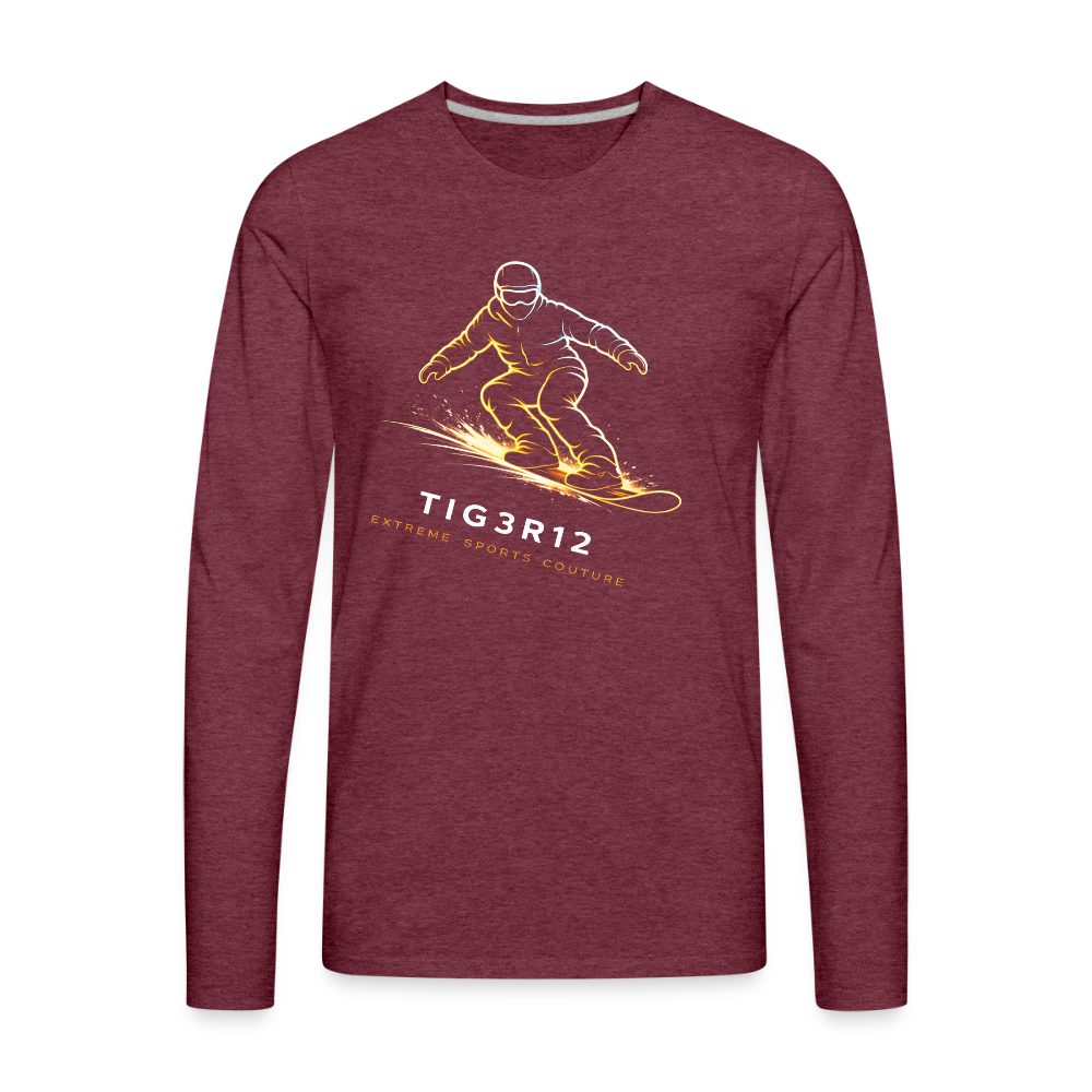 Ignition Rider - Long Sleeve T-Shirt - heather burgundy