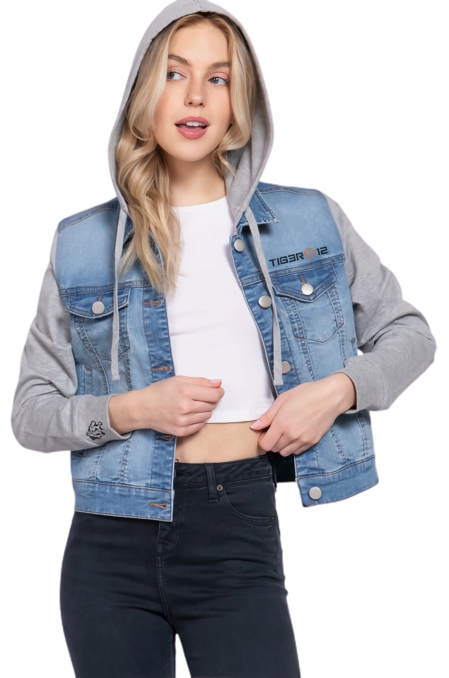 OG - Long Sleeve Hoodie Stretch Denim Jacket
