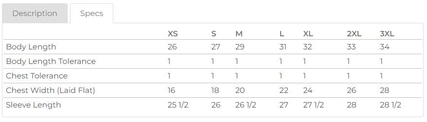 White Long Sleeve T-Shirt (Cheer Package - Item 3)