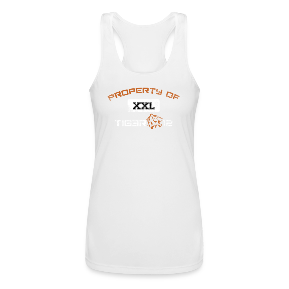 Property Of - Women’s Performance Racerback Tank Top - white