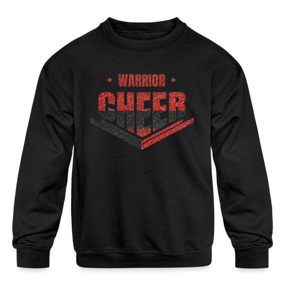 Warrior Cheer - Kids' Crewneck Sweatshirt (Supporter) - black