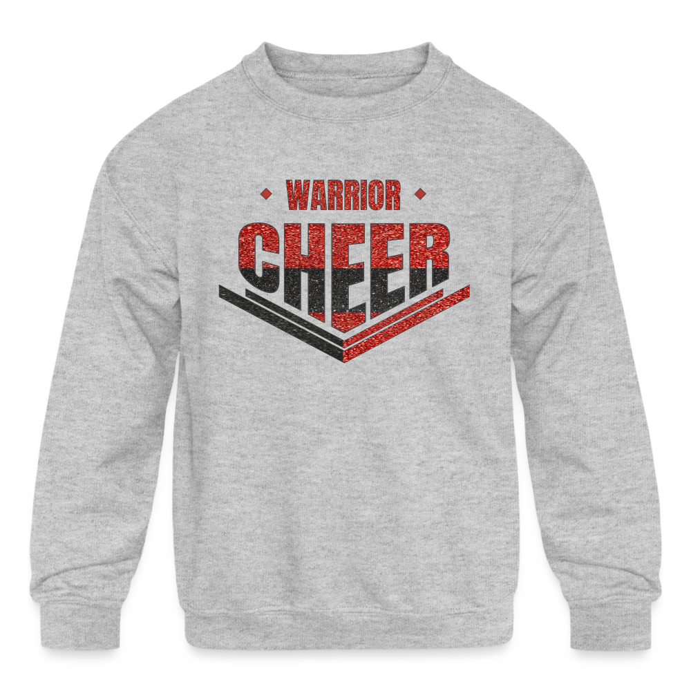 Warrior Cheer - Kids' Crewneck Sweatshirt (Supporter) - heather gray