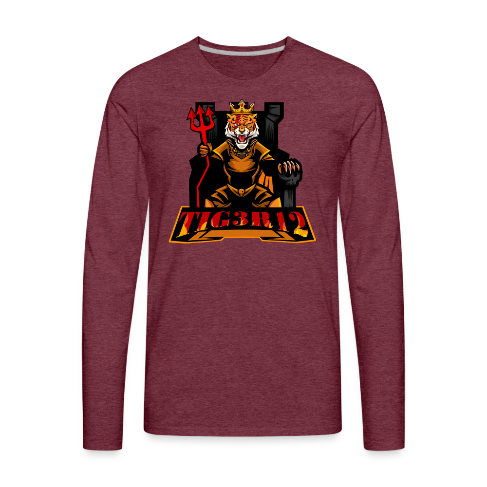 Hellbent Collab - Men's Premium Long Sleeve T-Shirt - heather burgundy