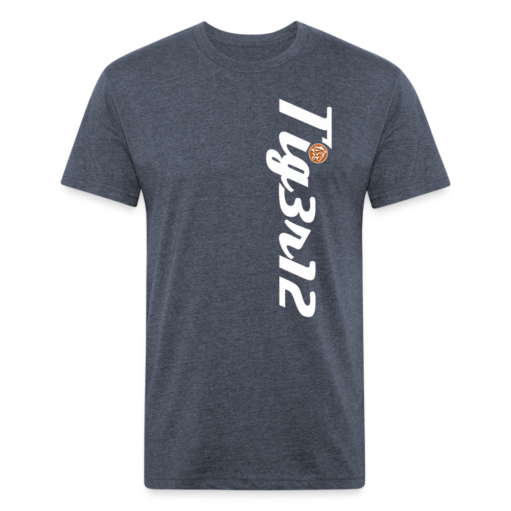 Tigerati - Fitted Cotton/Poly T-Shirt. - heather navy