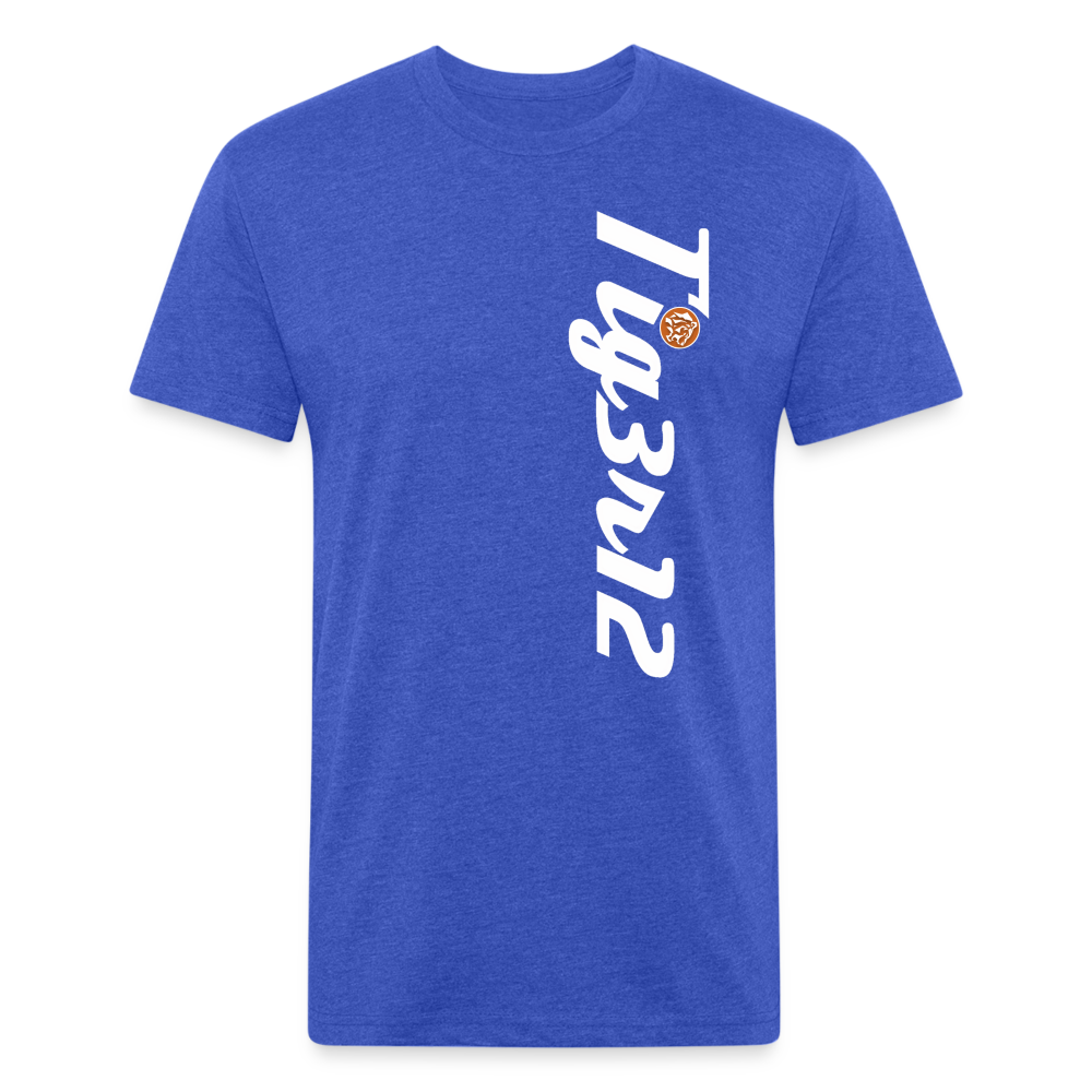 Tigerati - Fitted Cotton/Poly T-Shirt. - heather royal