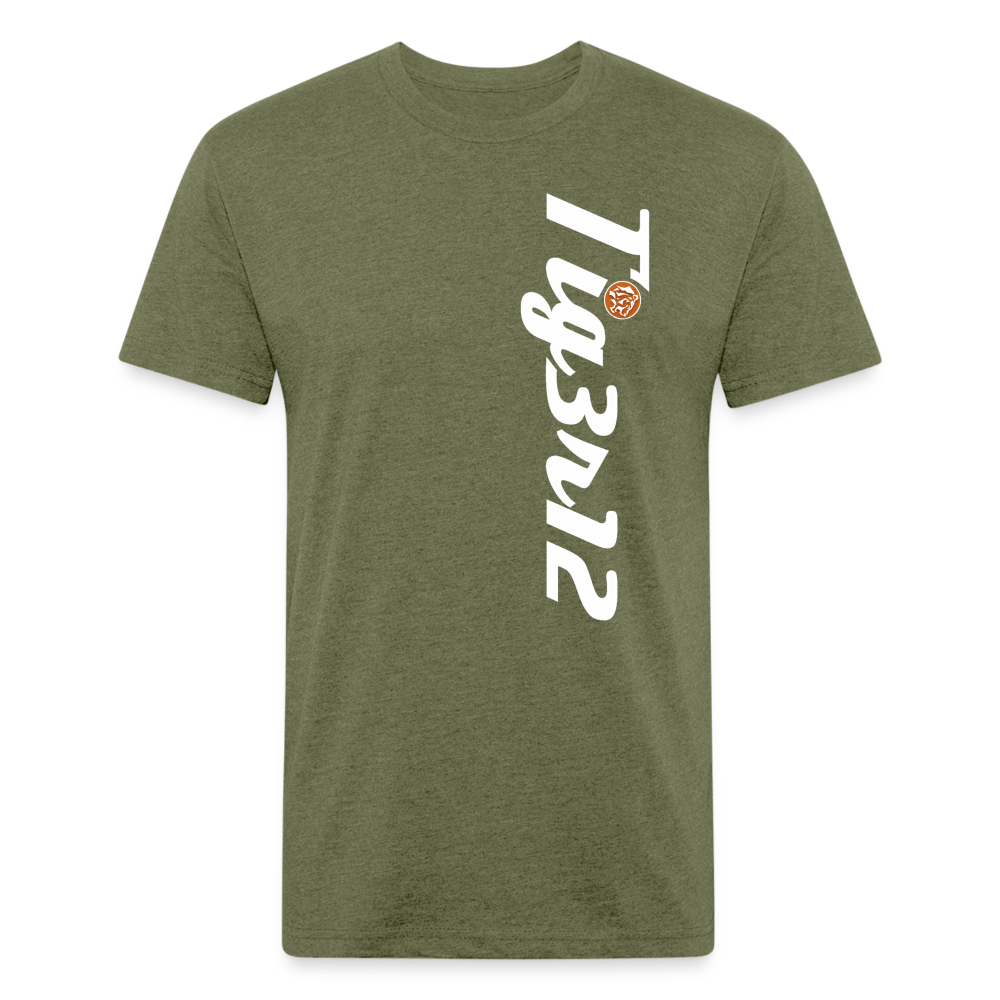 Tigerati - Fitted Cotton/Poly T-Shirt. - heather military green