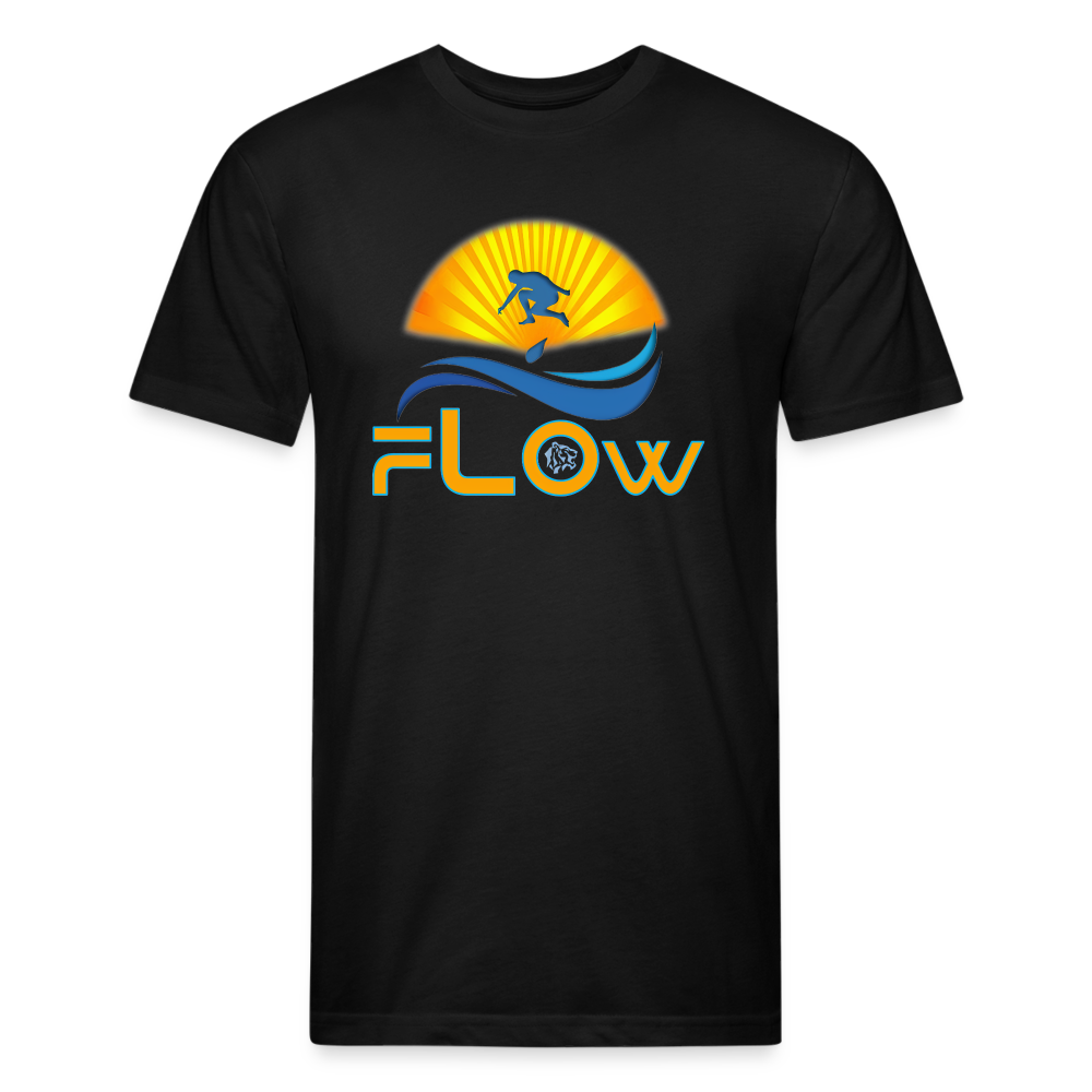 Flow - Fitted Cotton/Poly T-Shirt - black