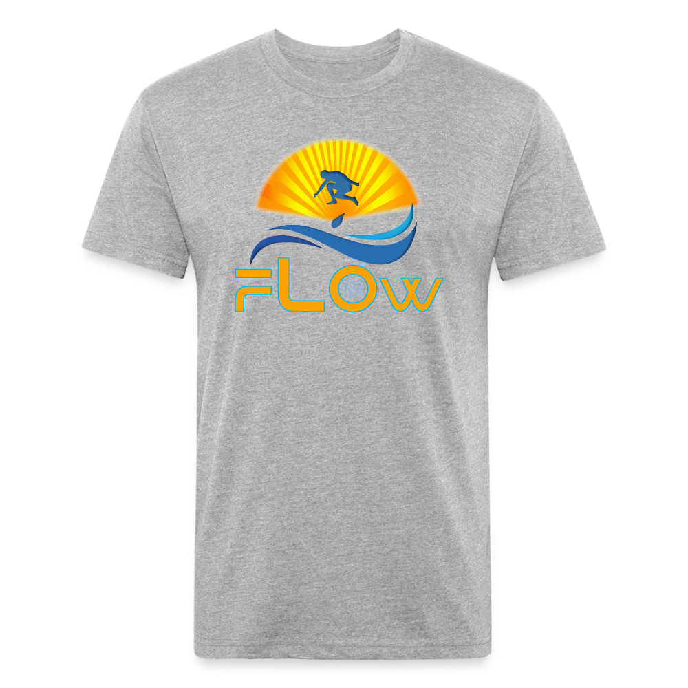 Flow - Fitted Cotton/Poly T-Shirt - heather gray