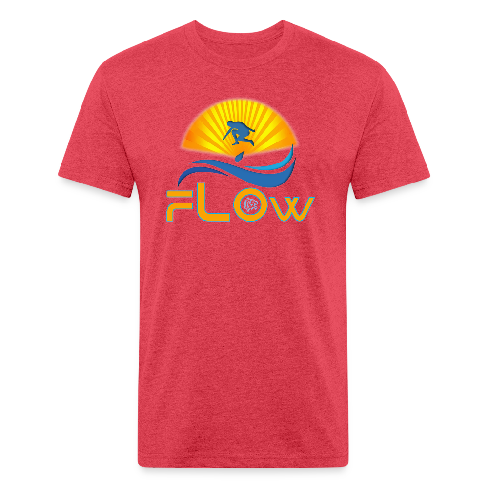 Flow - Fitted Cotton/Poly T-Shirt - heather red