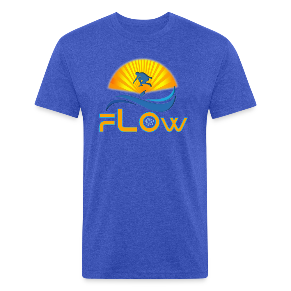 Flow - Fitted Cotton/Poly T-Shirt - heather royal