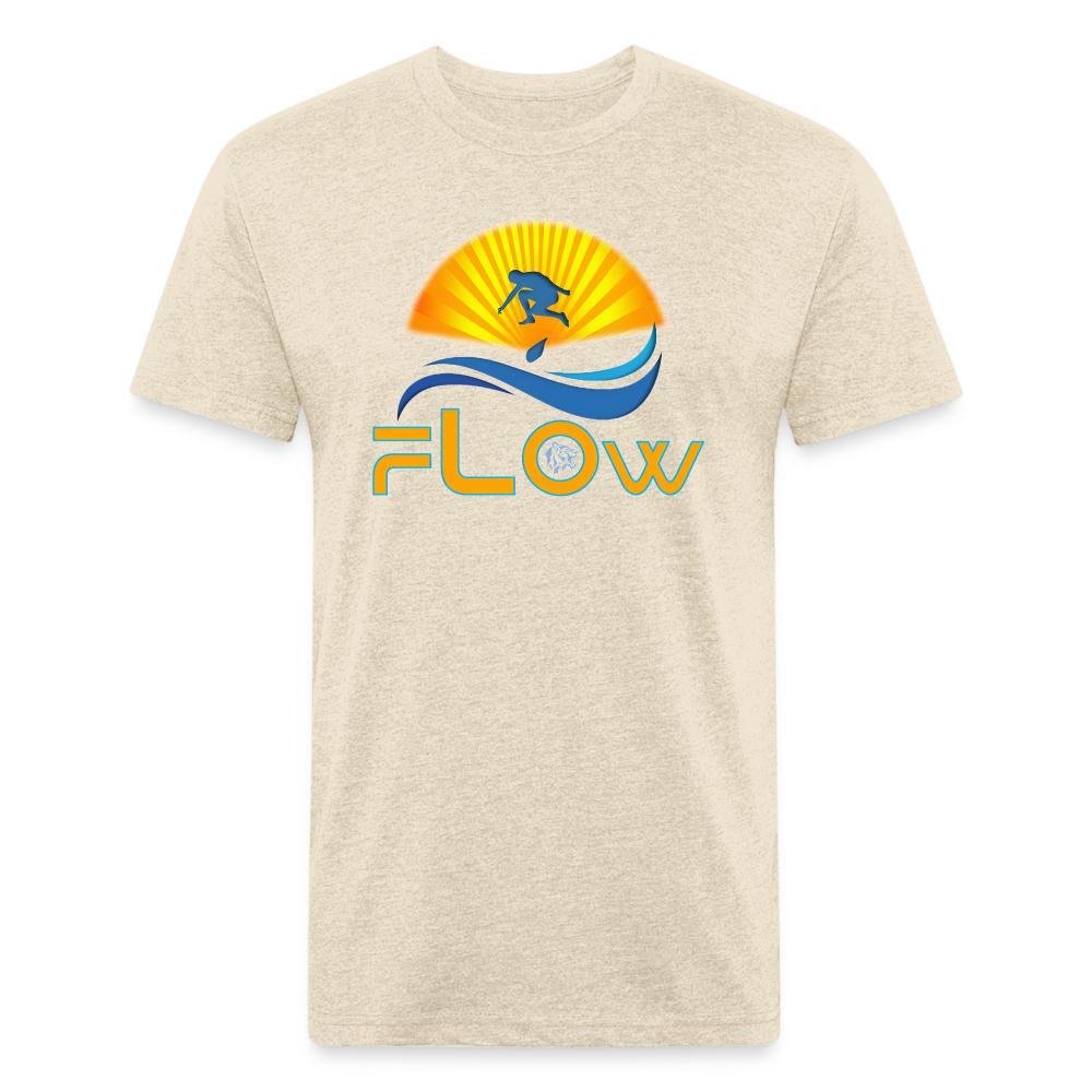 Flow - Fitted Cotton/Poly T-Shirt - heather cream