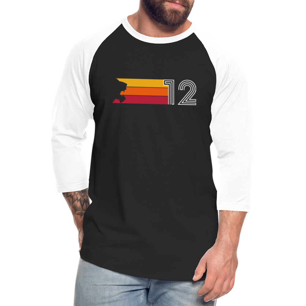 Jive Turkey - Raglan Baseball T-Shirt - black/white