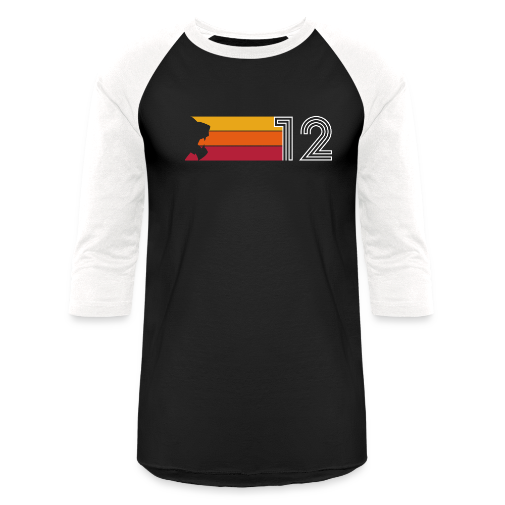 Jive Turkey - Raglan Baseball T-Shirt - black/white