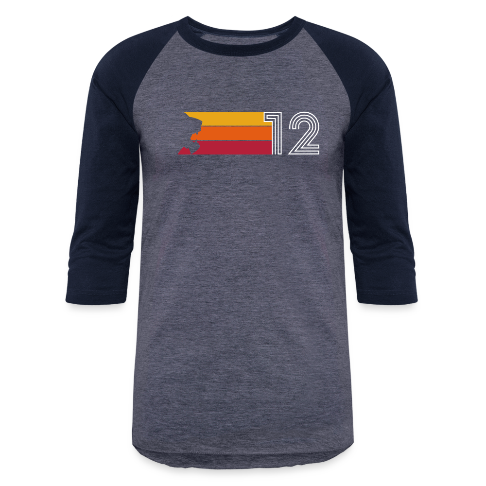 Jive Turkey - Raglan Baseball T-Shirt - heather blue/navy