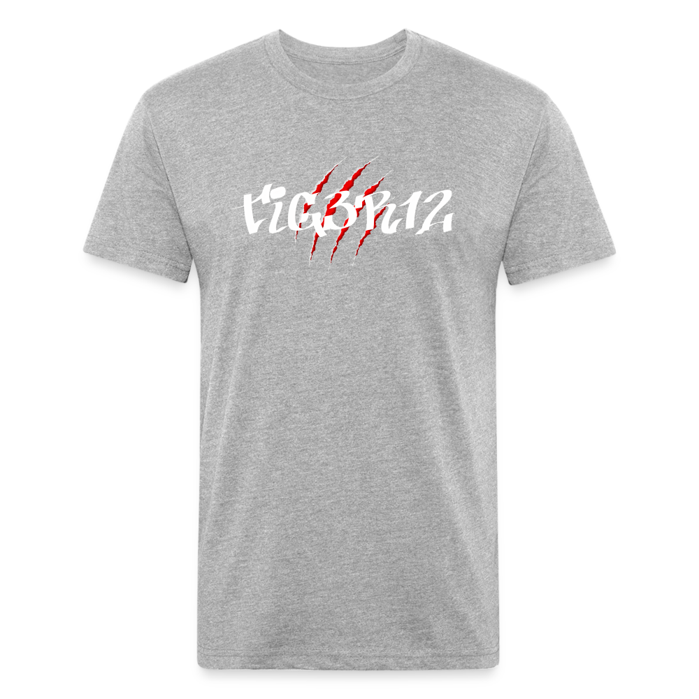 Shred - Fitted Cotton/Poly T-Shirt - heather gray