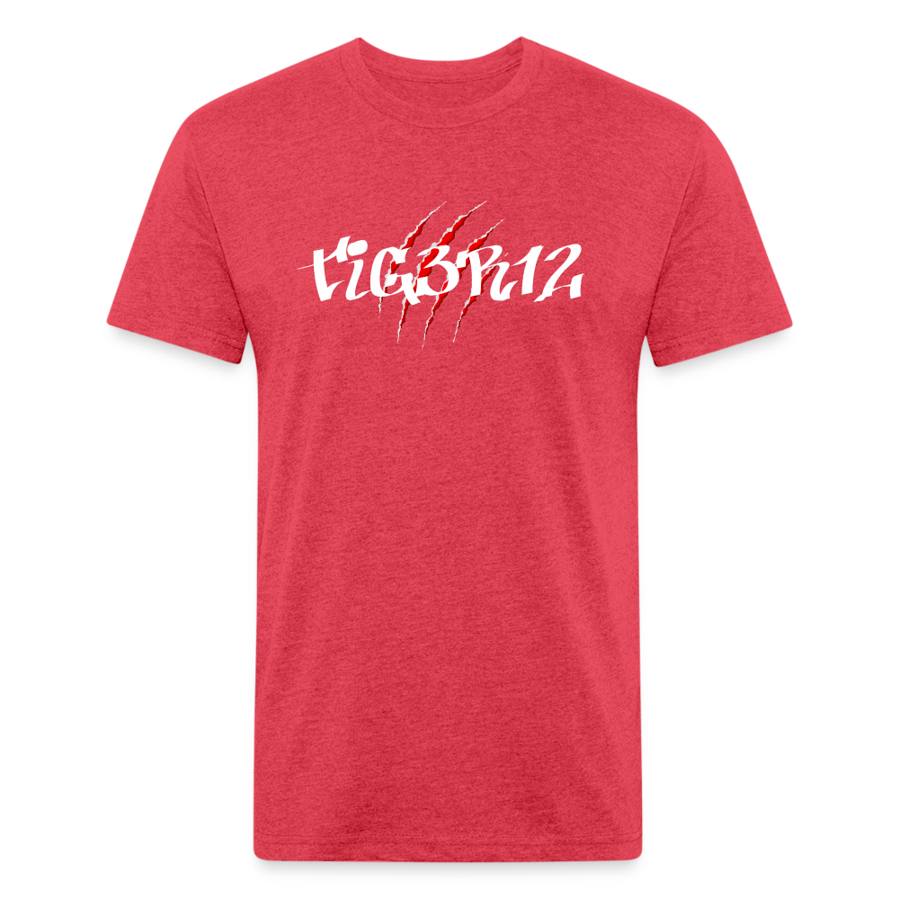 Shred - Fitted Cotton/Poly T-Shirt - heather red