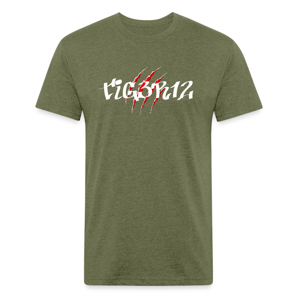 Shred - Fitted Cotton/Poly T-Shirt - heather military green