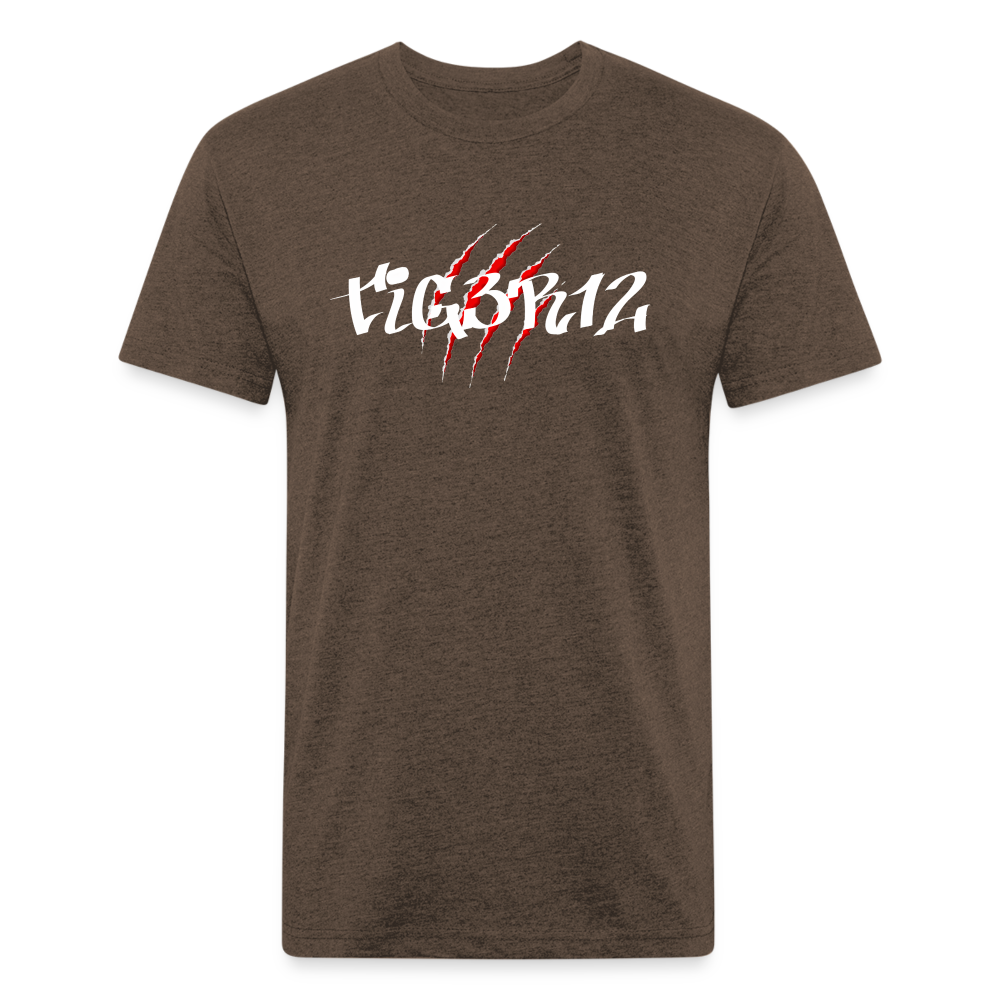 Shred - Fitted Cotton/Poly T-Shirt - heather espresso