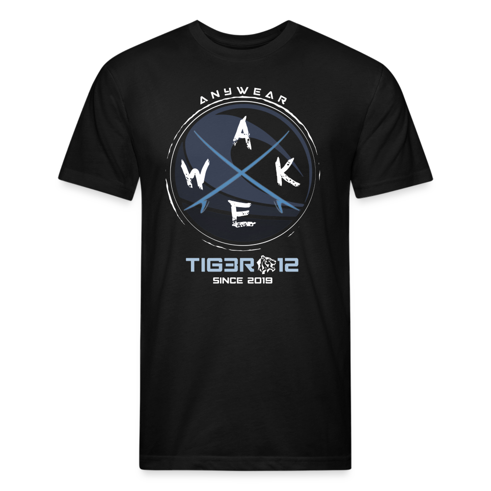Wake - Fitted Cotton/Poly T-Shirt - black