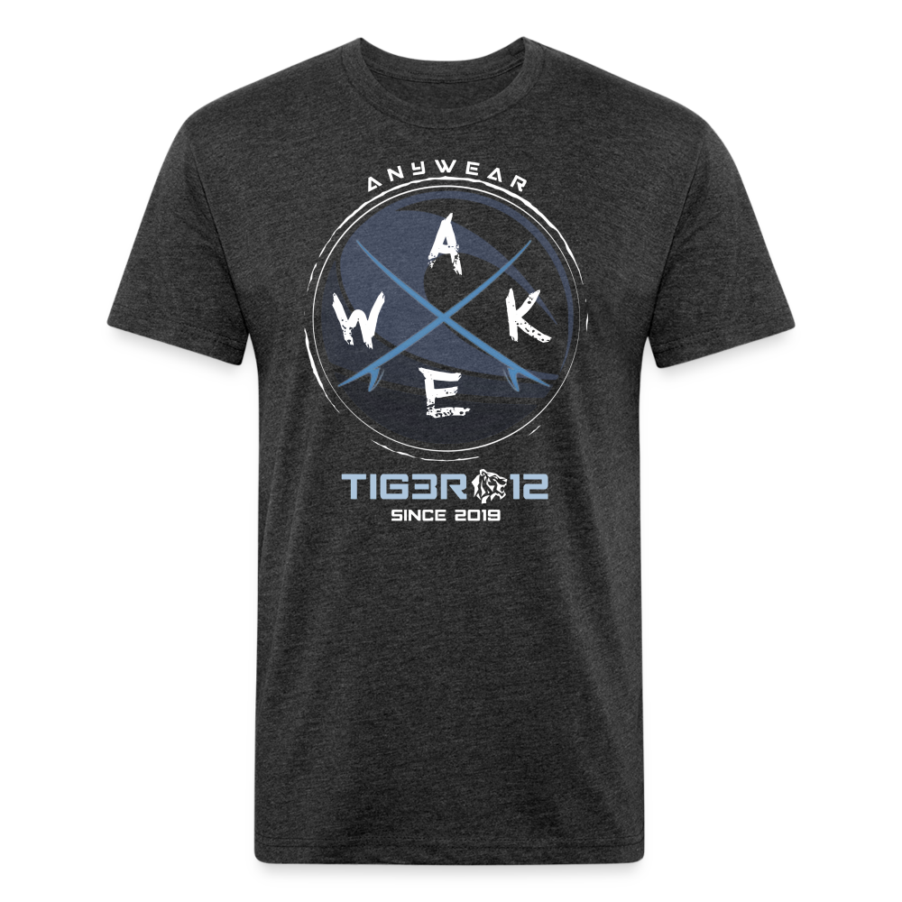 Wake - Fitted Cotton/Poly T-Shirt - heather black