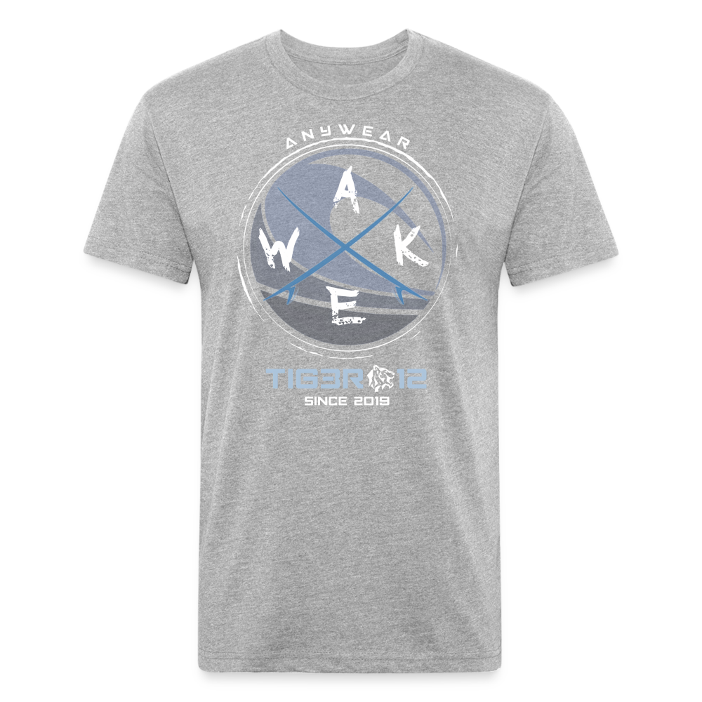 Wake - Fitted Cotton/Poly T-Shirt - heather gray