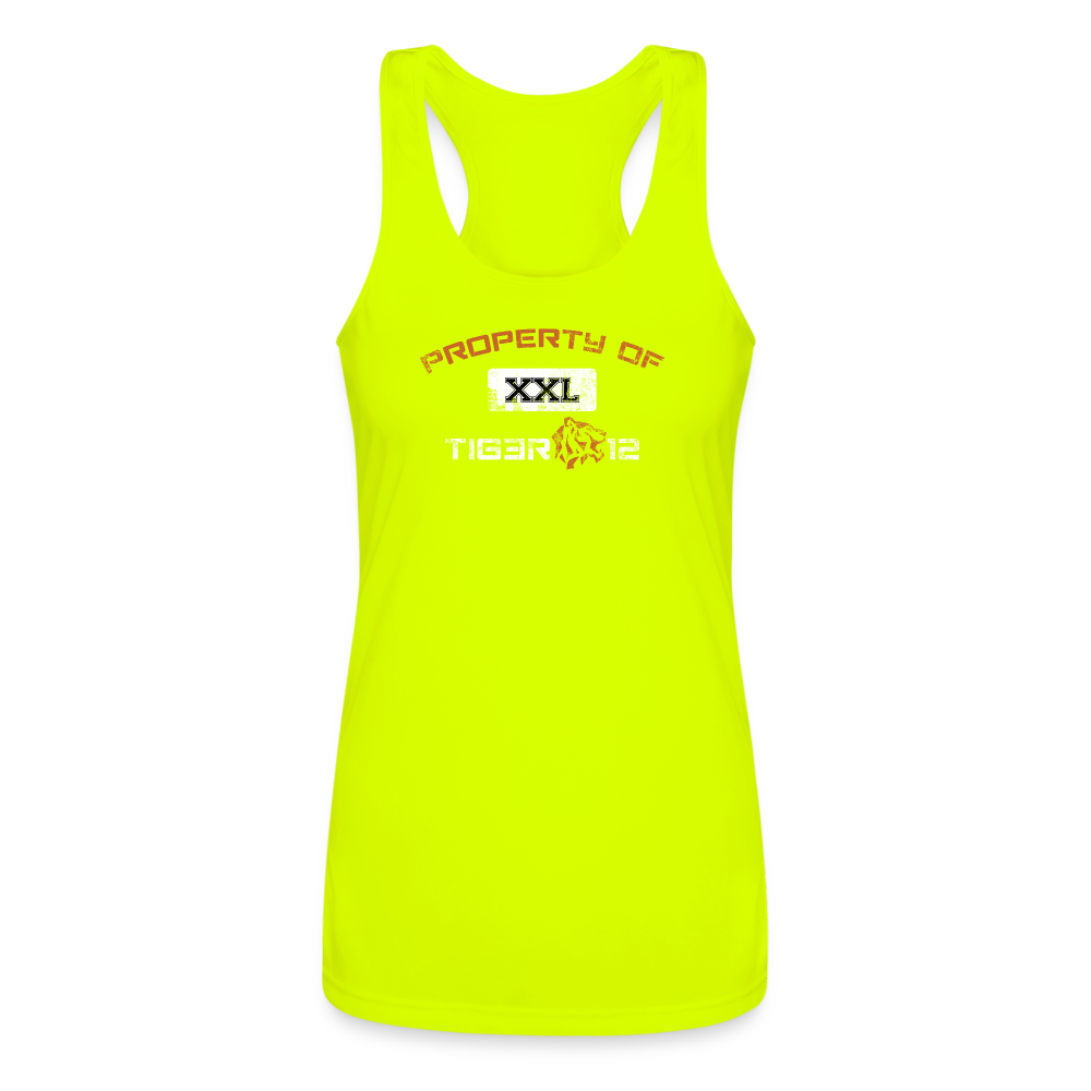 Property Of - Women’s Performance Racerback Tank Top - neon yellow
