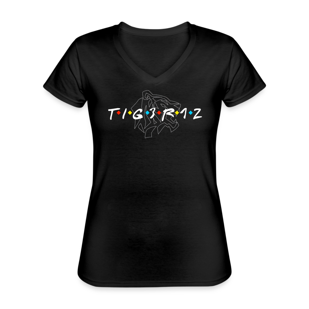 Frenz - Women's V-Neck T-Shirt - black