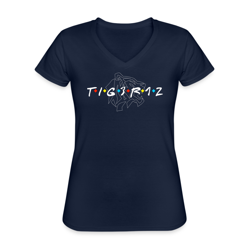 Frenz - Women's V-Neck T-Shirt - navy
