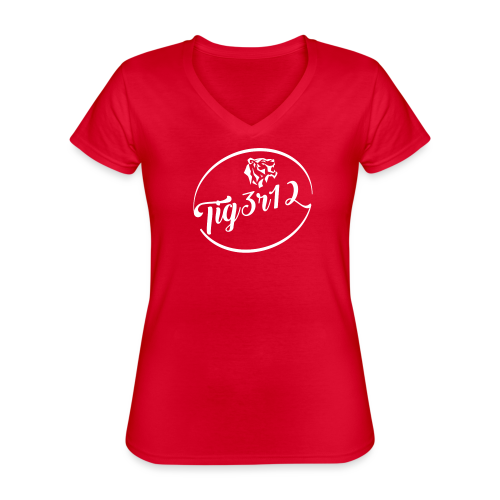 Classy - Women's V-Neck T-Shirt - red