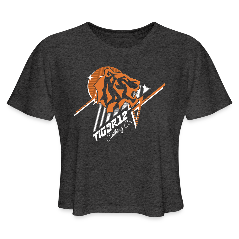 Oblivion - Women's Cropped T-Shirt - deep heather