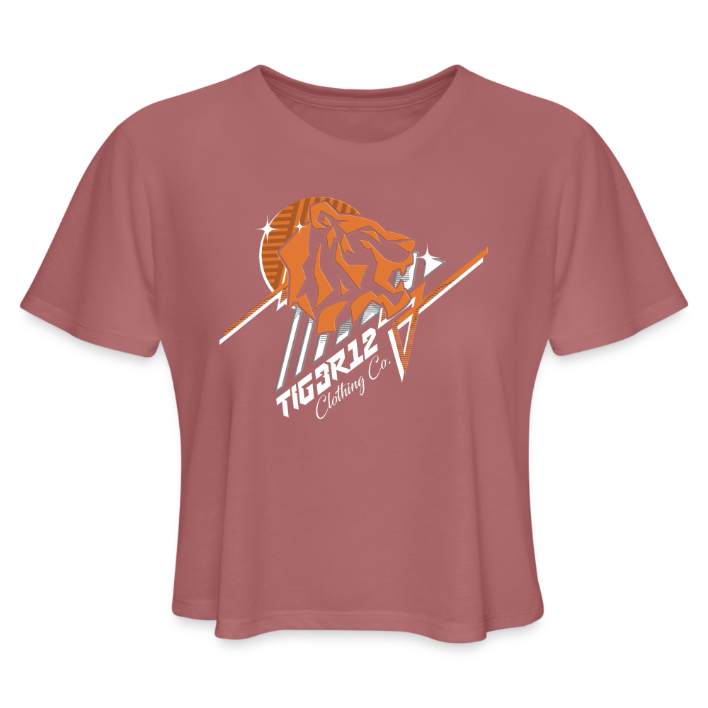 Oblivion - Women's Cropped T-Shirt - mauve