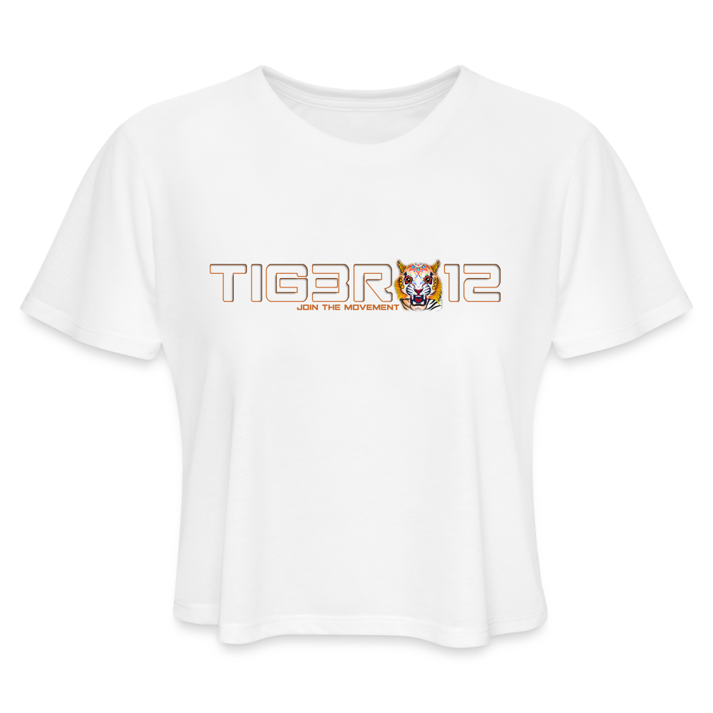 T12DOD - Women's Cropped T-Shirt - white