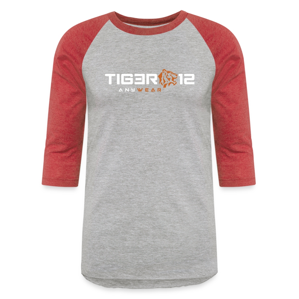 OG Anywear - Baseball T-Shirt - heather gray/red
