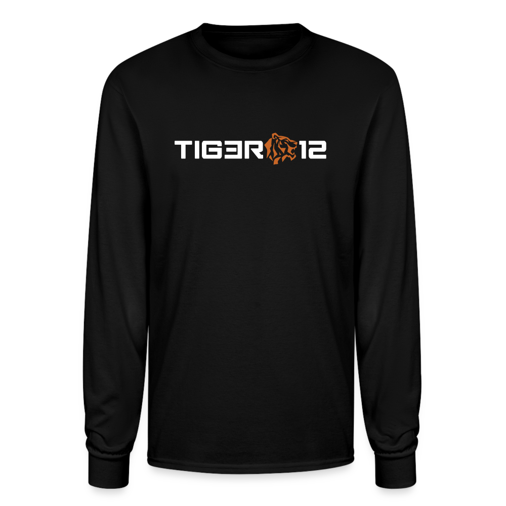 TIG3R12 OG White On Champion Unisex Long Sleeve T-Shirt - black