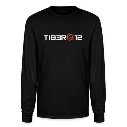 TIG3R12 OG White On Champion Unisex Long Sleeve T-Shirt - black