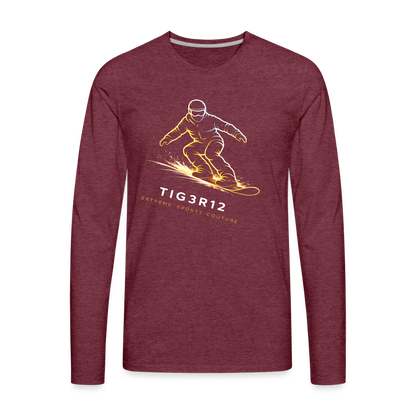 Ignition Rider -  Long Sleeve T-Shirt - heather burgundy