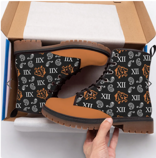 Women's Orange Crush Martin Short Boots