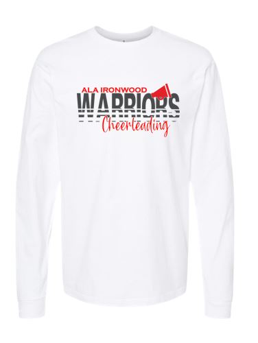 White Long Sleeve T-Shirt (Cheer Package - Item 3)