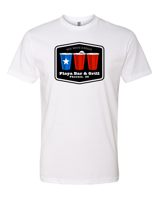 Playa Red, White &  Booze T-Shirt