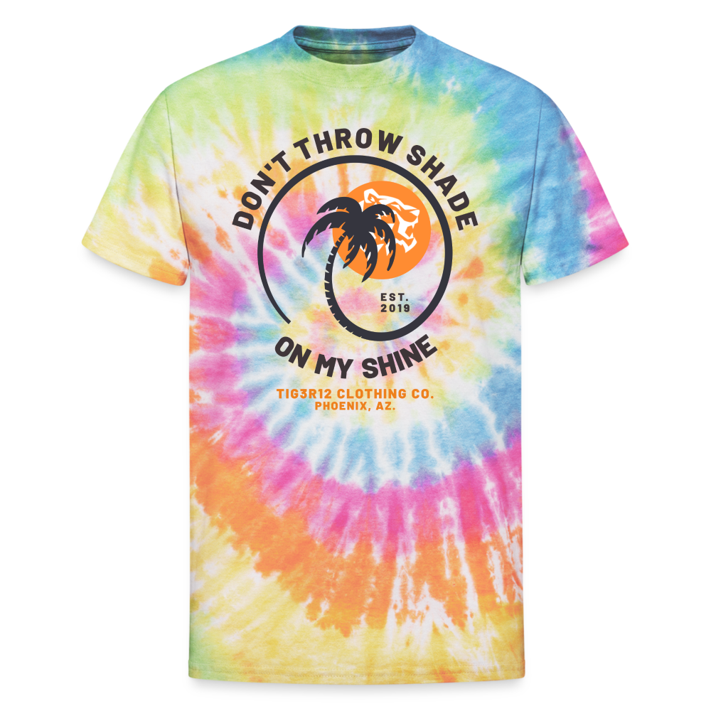 Shady - Unisex Tie Dye T-Shirt - rainbow