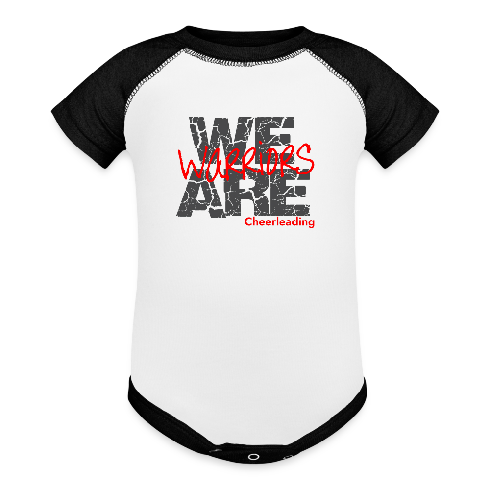 We Are Warriors - Baseball Baby Bodysuit (Supporter) - white/black