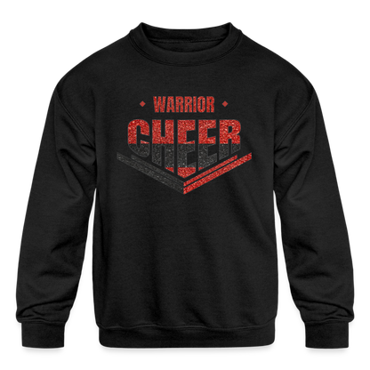 Warrior Cheer - Kids' Crewneck Sweatshirt (Supporter) - black