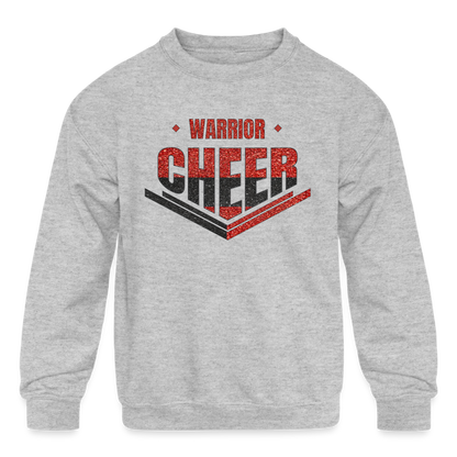 Warrior Cheer - Kids' Crewneck Sweatshirt (Supporter) - heather gray