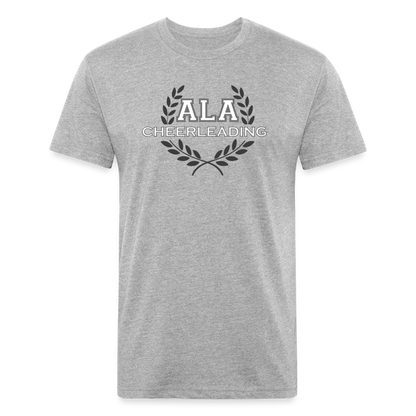 ALA Cheerleading - Fitted Cotton/Poly T-Shirt by Next Level (Supporter) - heather gray