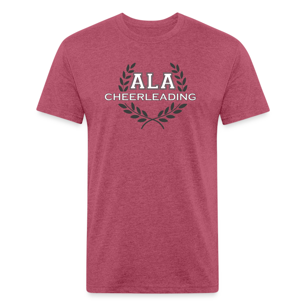 ALA Cheerleading - Fitted Cotton/Poly T-Shirt by Next Level (Supporter) - heather burgundy