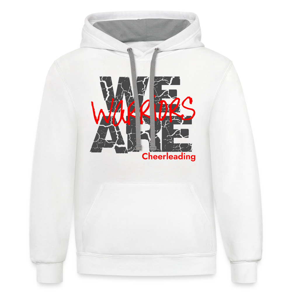 We Are Warriors - Contrast Hoodie (Supporter) - white/gray