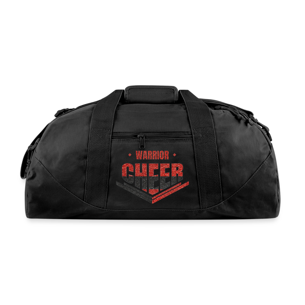 Warrior Cheer - Recycled Duffel Bag (Supporter) - black