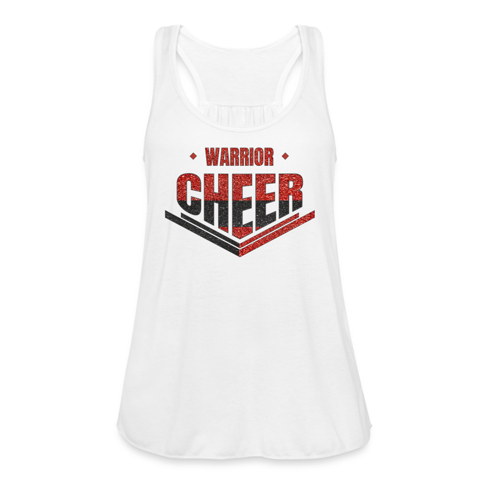 Warrior Cheer - Women's Flowy Tank Top by Bella (Supporter) - white