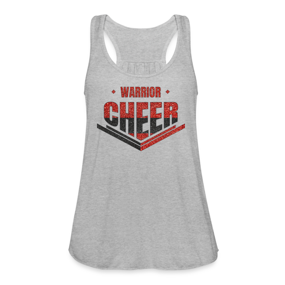 Warrior Cheer - Women's Flowy Tank Top by Bella (Supporter) - heather gray