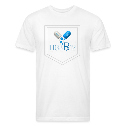 T12RX - Fitted Cotton/Poly T-Shirt - white